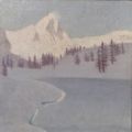 Cervino e Lago Blu - primi anni '40 - 60 x 60